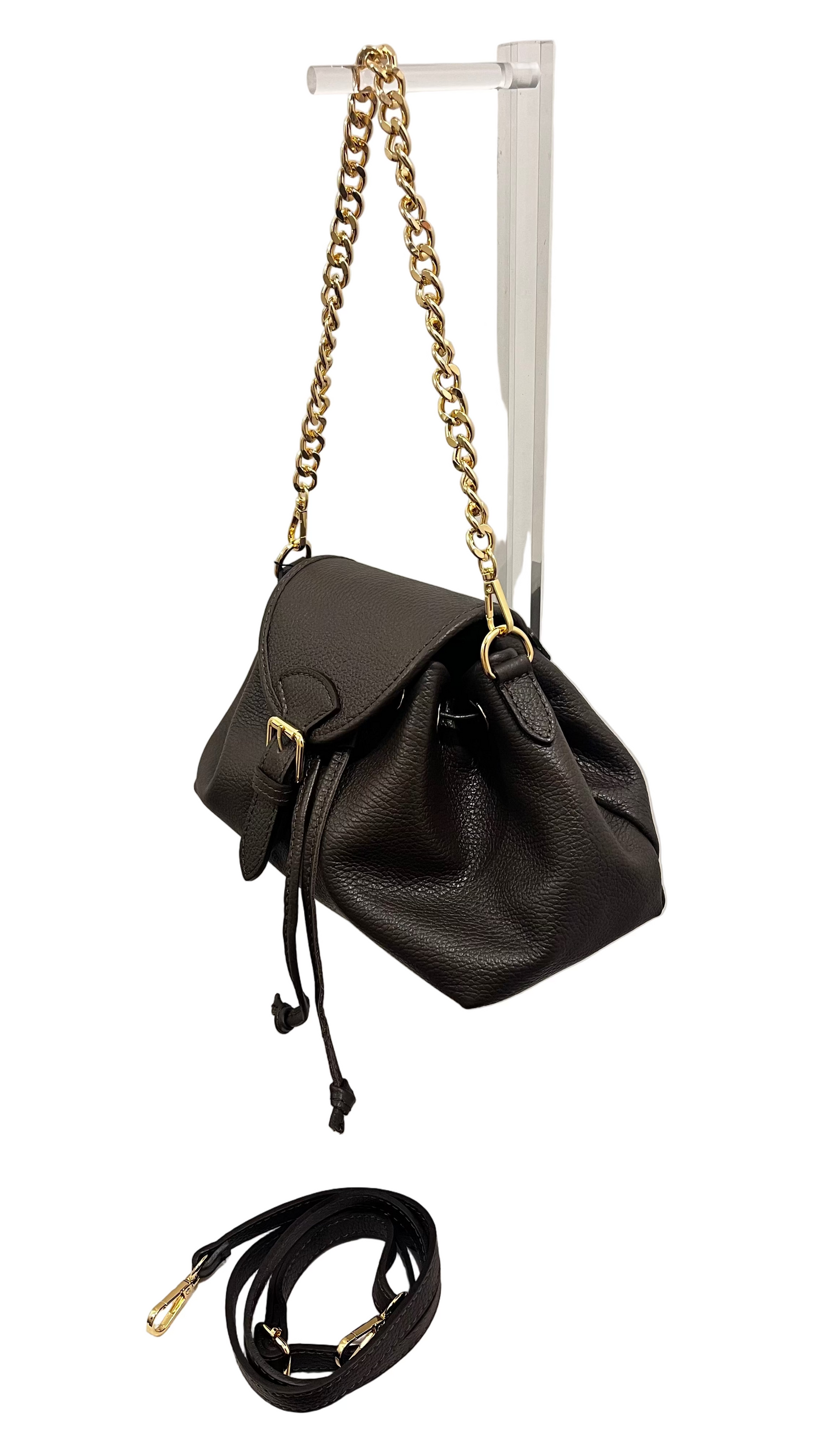 Borsa pochette in pelle Shu